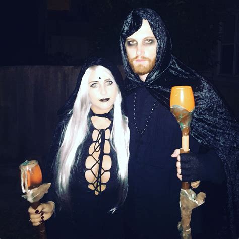 Halloween couple costume witch